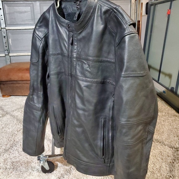River Road Leather Motorcycle Jacket - Picture 1 of 4